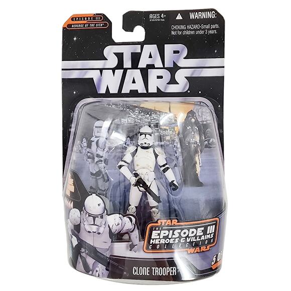 Star Wars Clone Trooper Saga Collection Episode III Heroes and Villains Figure - Picture 1 of 5